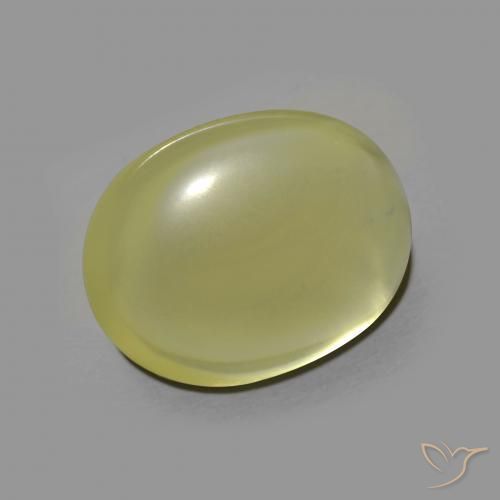 8.08ct Natürlicher grünlich-gelb Quarz, Oval, Transparent