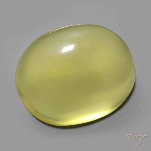 24.95ct Natürlicher Mittelgelb Quarz, Oval, Transparent