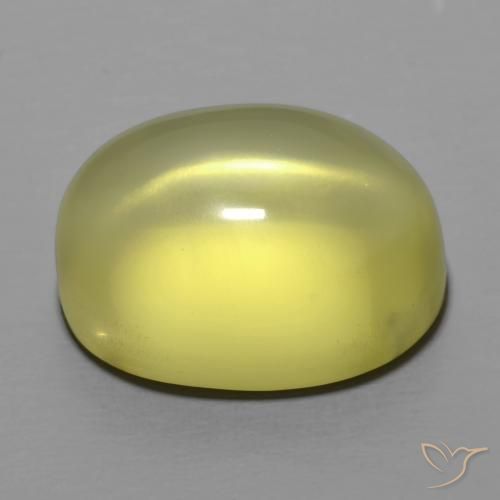 9,17 ctw natürlicher Mittelgelb Quarz, Oval, Transparent