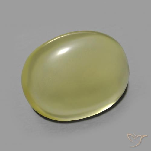 9,17 ctw natürlicher Mittelgelb Quarz, Oval, Transparent