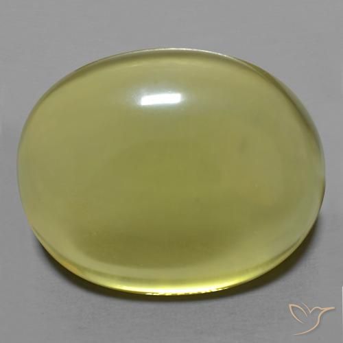 29.47ct Natürlicher Mittelgelb Quarz, Oval, Transparent
