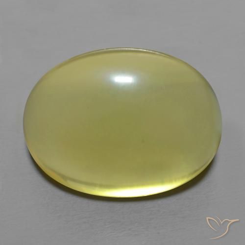 18.16ct Natürlicher Mittelgelb Quarz, Oval, Transparent