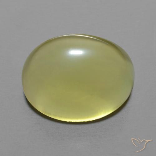8.68ct Natürlicher Blasses Gelb Quarz, Oval, Transparent
