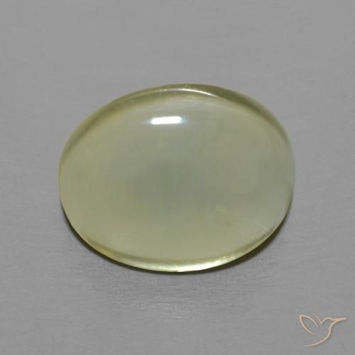 9,17 ctw natürlicher hellgelb Quarz, Oval, Transparent