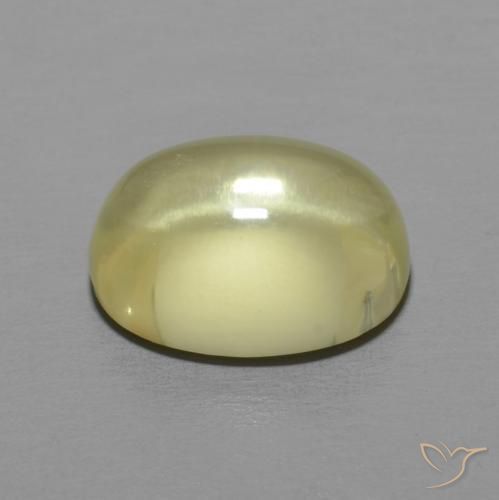 9,17 ctw natürlicher hellgelb Quarz, Oval, Transparent