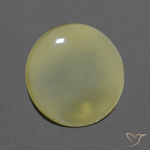 5.73ct Natürlicher hellgelb Quarz, Runden, Transparent