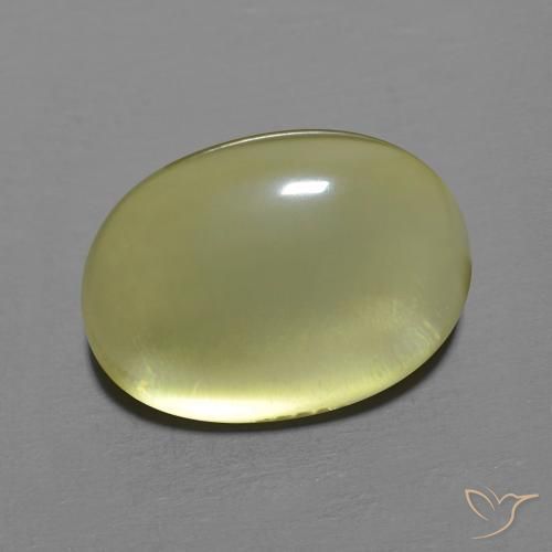 9,17 ctw natürlicher Mittelgelb Quarz, Oval, Transparent