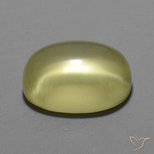 9,17 ctw natürlicher Mittelgelb Quarz, Oval, Transparent