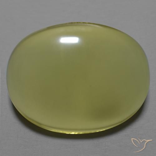 35.42ct Natürlicher hellgelb Quarz, Oval, Transparent