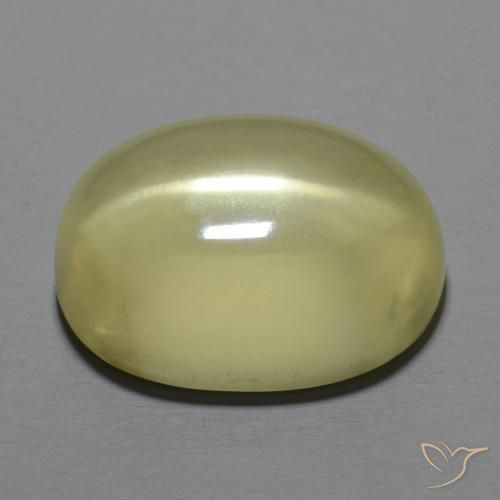 9,17 ctw natürlicher hellgelb Quarz, Oval, Transparent
