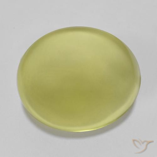 25.27ct Natürlicher Zitronengelb Quarz, Oval, Transparent