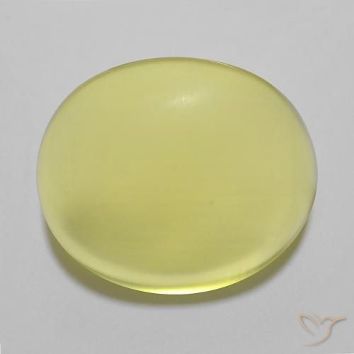 23.00ct Natürlicher Helles Ananasgelb Quarz, Oval, Transparent, Photo A
