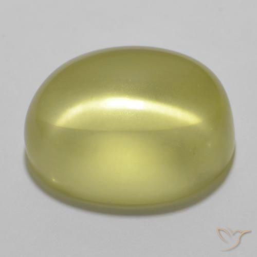 9,17 ctw natürlicher hellgelb Quarz, Oval, Transparent