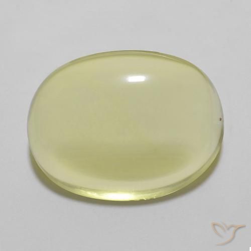 11.61ct Natürlicher Helles Ananasgelb Quarz, Oval, Transparent