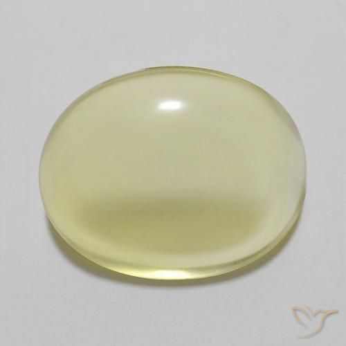 11.12ct Natürlicher Helles Ananasgelb Quarz, Oval, Transparent