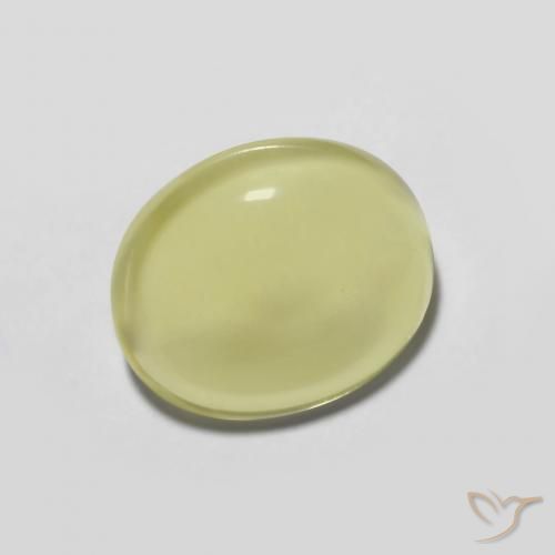 3.28ct Natürlicher hellgelb Quarz, Oval, Transparent