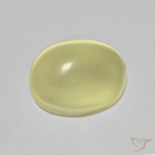 5.07ct Natürlicher Zitronengelb Quarz, Oval, Transparent