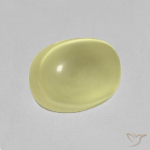 9,17 ctw natürlicher Zitronengelb Quarz, Oval, Transparent