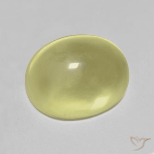 10.98ct Natürlicher Mittelgelb Quarz, Oval, Transparent