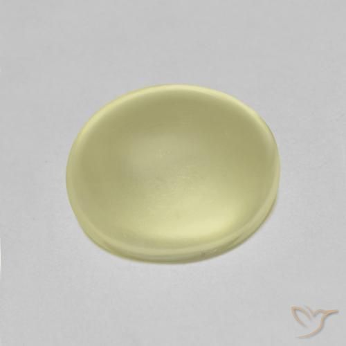 2.95ct Natürlicher hellgelb Quarz, Oval, Transparent