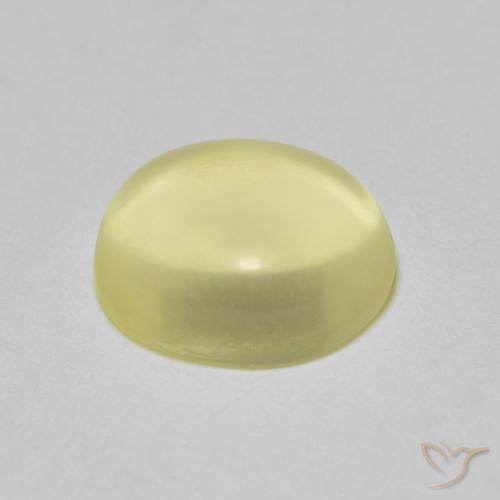 9,17 ctw natürlicher hellgelb Quarz, Oval, Transparent