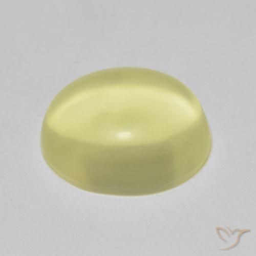 9,17 ctw natürlicher hellgelb Quarz, Oval, Transparent
