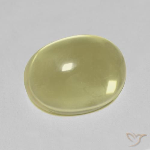 6.23ct Natürlicher Zitronengelb Quarz, Oval, Transparent