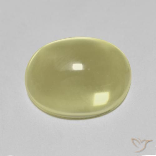 9,17 ctw natürlicher Zitronengelb Quarz, Oval, Transparent