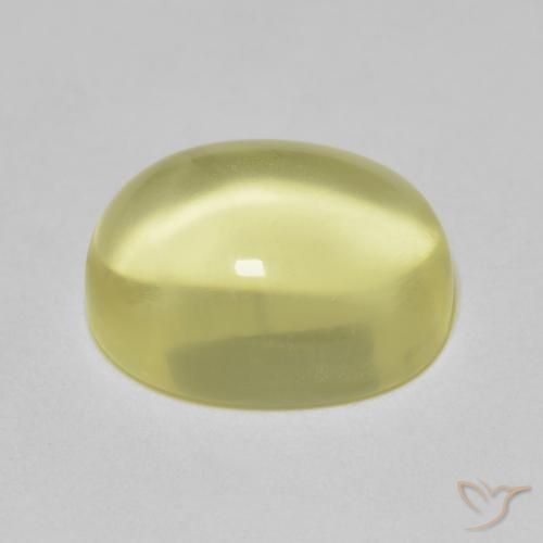 9,17 ctw natürlicher Zitronengelb Quarz, Oval, Transparent
