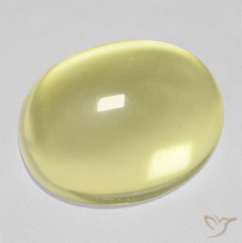 9,17 ctw natürlicher Zitronengelb Quarz, Oval, Transparent