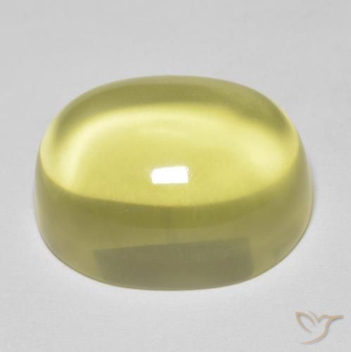 9,17 ctw natürlicher Zitronengelb Quarz, Oval, Transparent