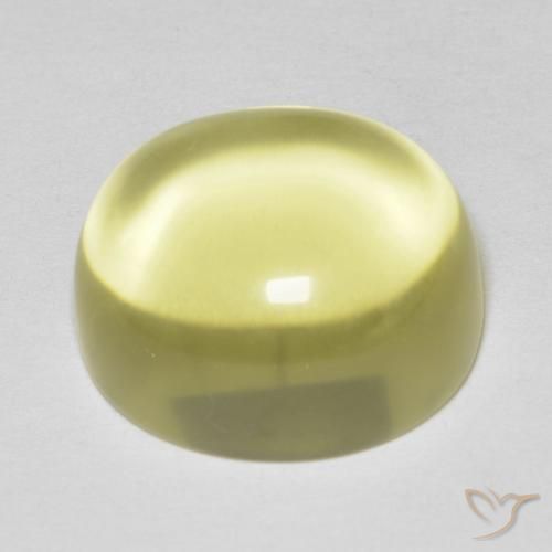 9,17 ctw natürlicher hellgelb Quarz, Oval, Transparent