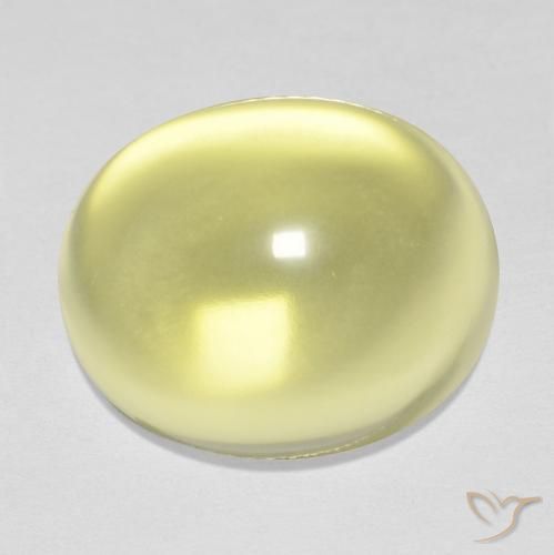 15.77ct Natürlicher hellgelb Quarz, Oval, Transparent