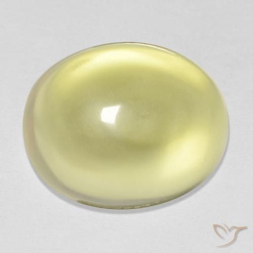 12.14ct Natürlicher hellgelb Quarz, Oval, Transparent