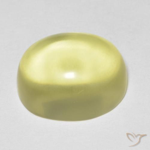 9,17 ctw natürlicher hellgelb Quarz, Oval, Transparent