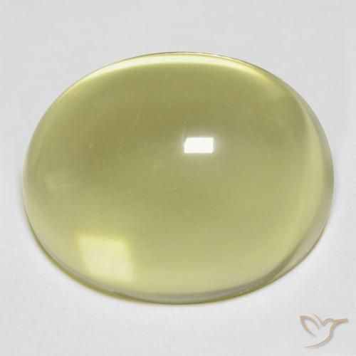 24.51ct Natürlicher Laguna Gelb Quarz, Oval, Transparent