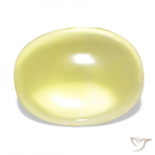 20.89ct hellgelb Quarz, Oval, Transparent