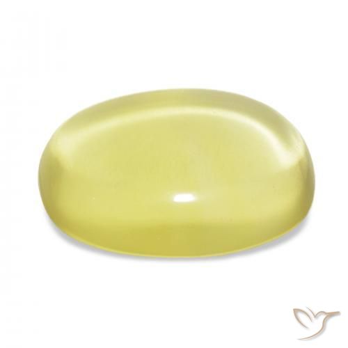 9,17 ctw natürlicher hellgelb Quarz, Oval, Transparent