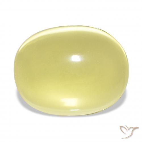 29.37ct hellgelb Quarz, Oval, Transparent