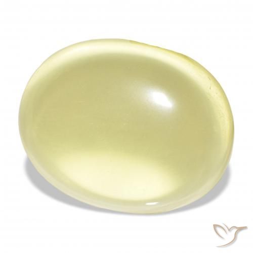 9,17 ctw natürlicher hellgelb Quarz, Oval, Transparent