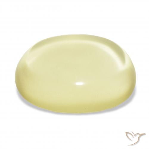 9,17 ctw natürlicher hellgelb Quarz, Oval, Transparent