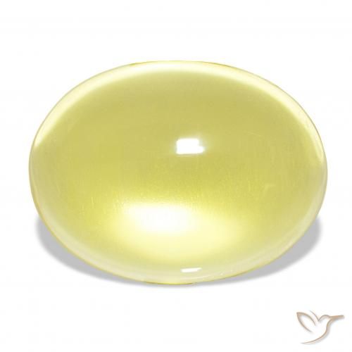 25.93ct hellgelb Quarz, Oval, Transparent