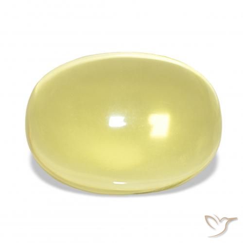 27.70ct hellgelb Quarz, Oval, Transparent