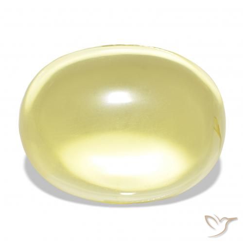63.83ct hellgelb Quarz, Oval, Transparent