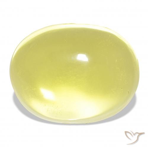 54.69ct hellgelb Quarz, Oval, Transparent