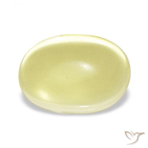 3.29ct hellgelb Quarz, Oval, Transparent