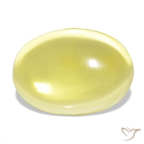 51.98ct hellgelb Quarz, Oval, Transparent