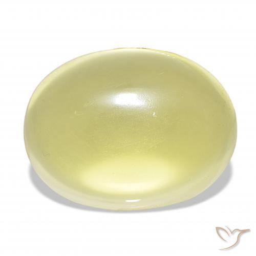 43.43ct hellgelb Quarz, Oval, Transparent