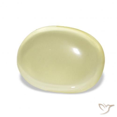 9,17 ctw natürlicher hellgelb Quarz, Oval, Transparent