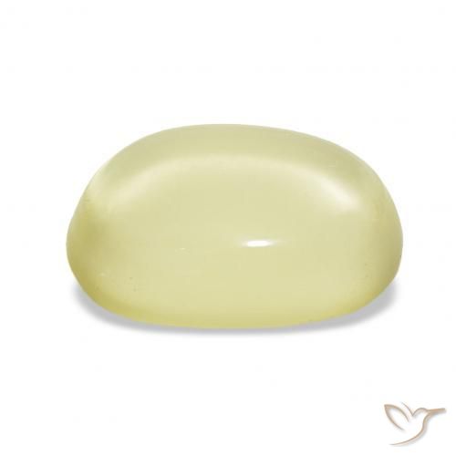 9,17 ctw natürlicher hellgelb Quarz, Oval, Transparent